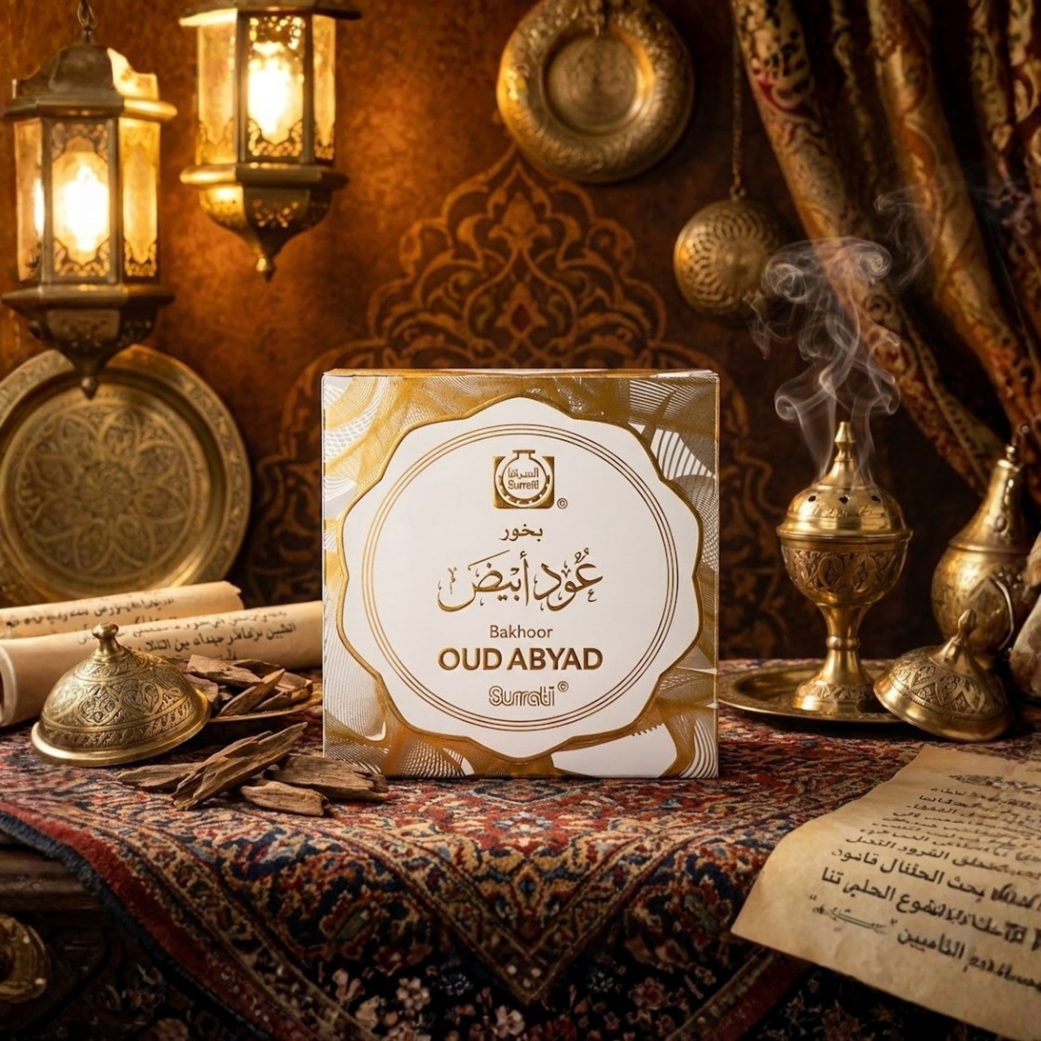 Oud Abyad by Surrati – Premium Bakhoor Fragrance